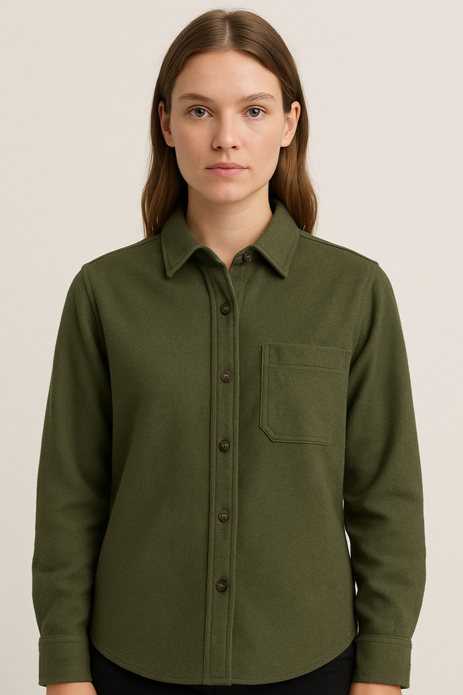 Elin | Brushed Flannel Shirt