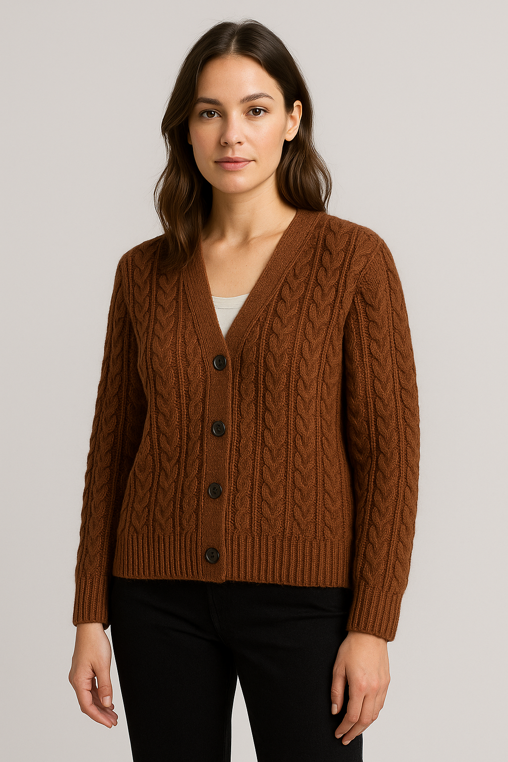 Noa | Cable Knit Cardigan